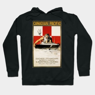 DUCHESS STEAMSHIPS to Montreal & Quebec Vintage Ship Poster Hoodie